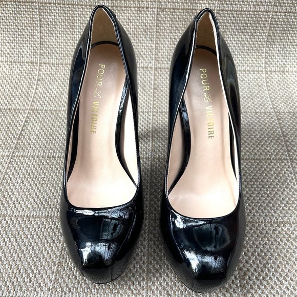 Pour La Victoire Irina hidden Platform Patent Leather Pump - Picture 5 of 12